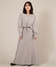 RIKKA FEMME リッカファム ニット セーター レディース Vネック 無地 セットアップ対応 RF25FW13(GRY-FREE)