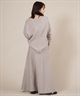 RIKKA FEMME リッカファム ニット セーター レディース Vネック 無地 セットアップ対応 RF25FW13(GRY-FREE)