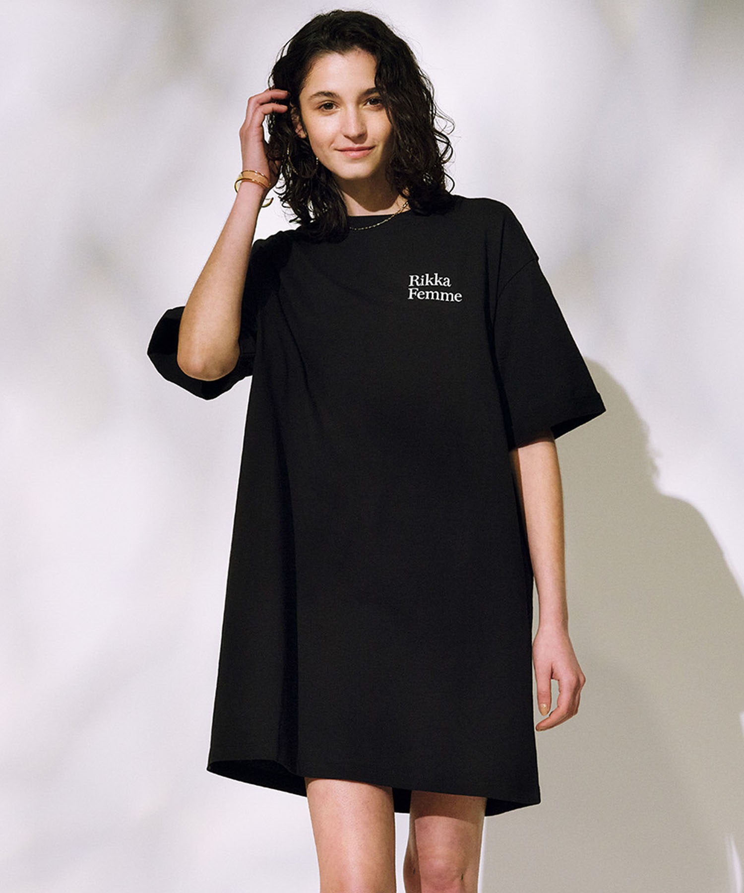 RIKKA FEMME リッカファム 半袖 Tシャツ ワンピース レディース バック