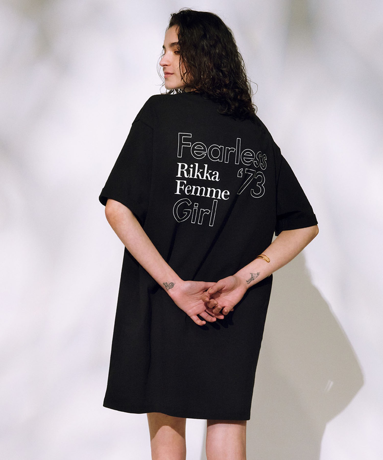 RIKKA FEMME リッカファム 半袖 Tシャツ ワンピース レディース バック