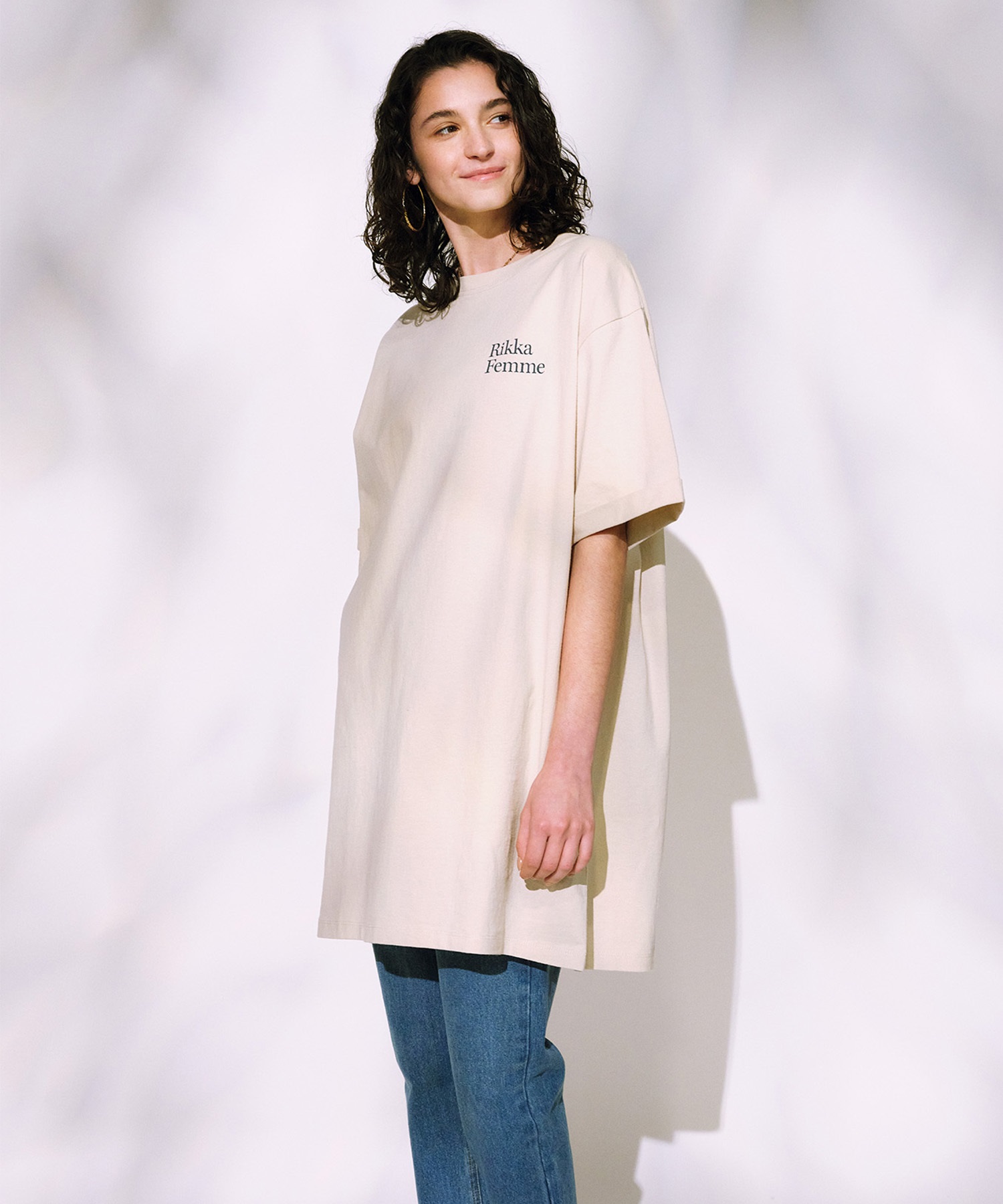 RIKKA FEMME リッカファム 半袖 Tシャツ ワンピース レディース バック