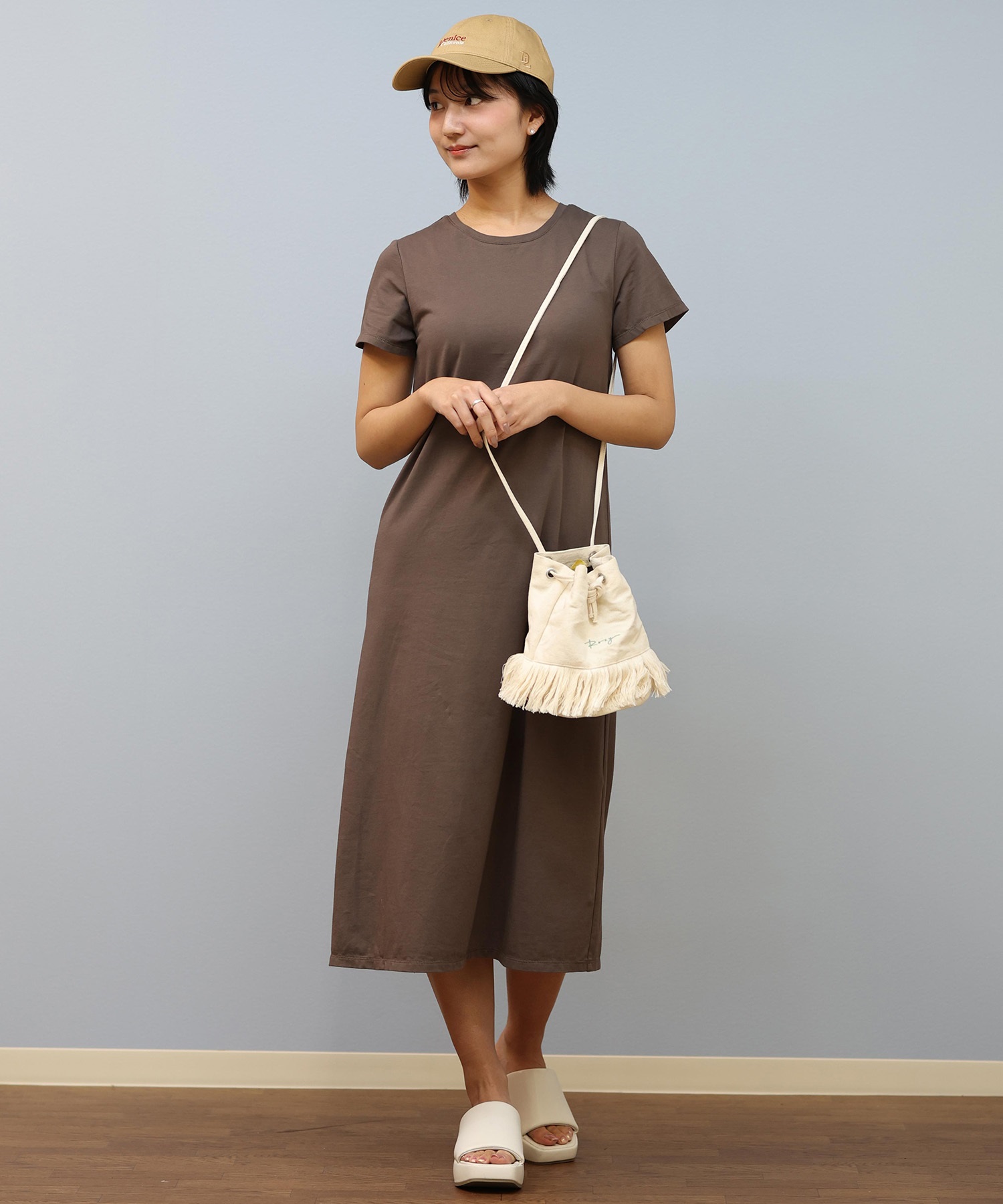 RIKKA FEMME リッカファム ワンピース レディース 半袖 カップ付き