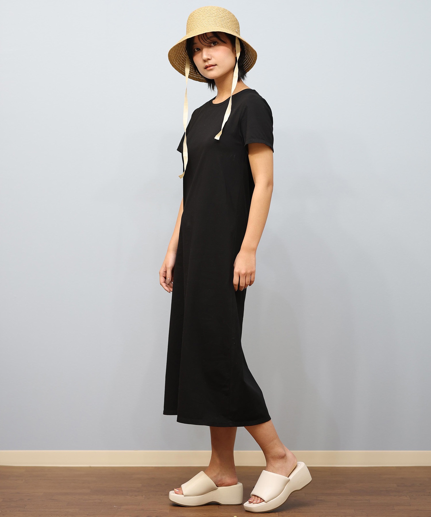 RIKKA FEMME リッカファム ワンピース レディース 半袖 カップ付き