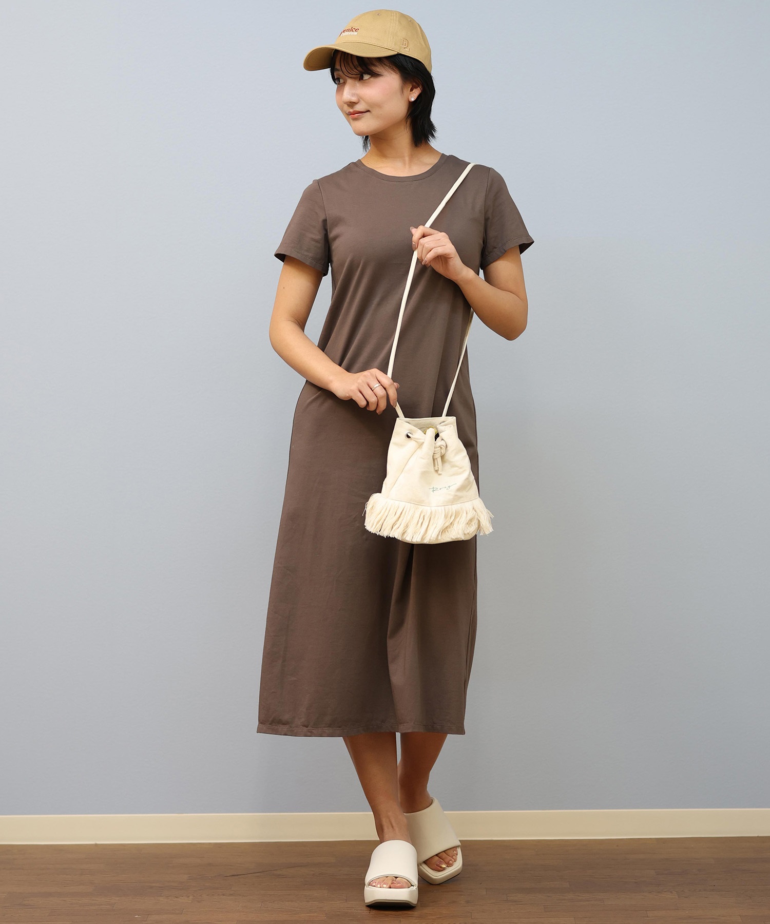 RIKKA FEMME リッカファム ワンピース レディース 半袖 カップ付き