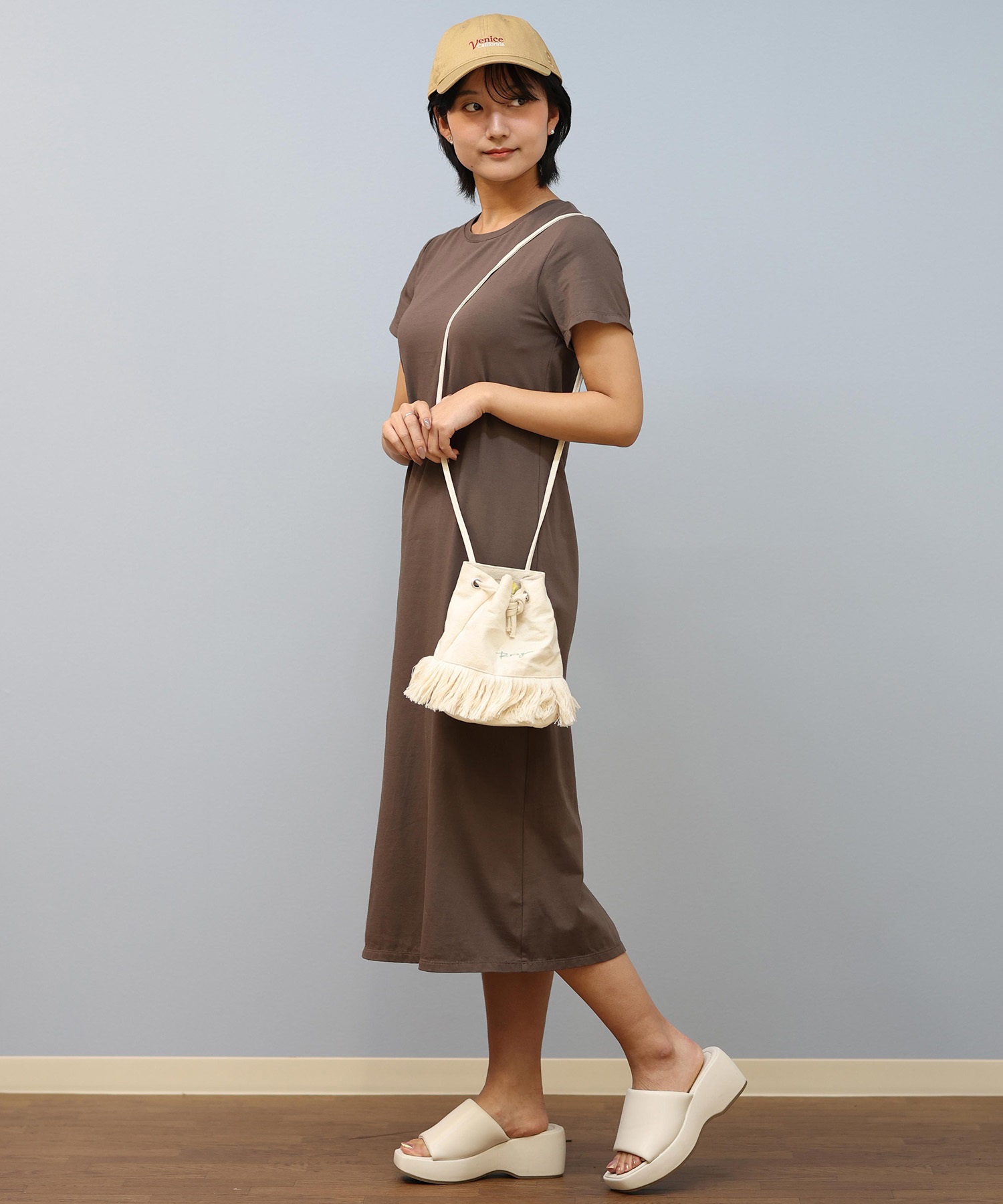 WAAC 25SS レディース ワンピース RIKKA FEMME リッカファム ワンピース レディース 半袖 カップ付き