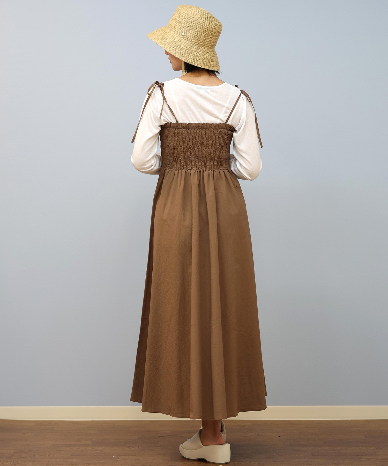 RIKKA FEMME リッカファム ワンピース レディース リボンキャミ RF25SS17(BLK-FREE)