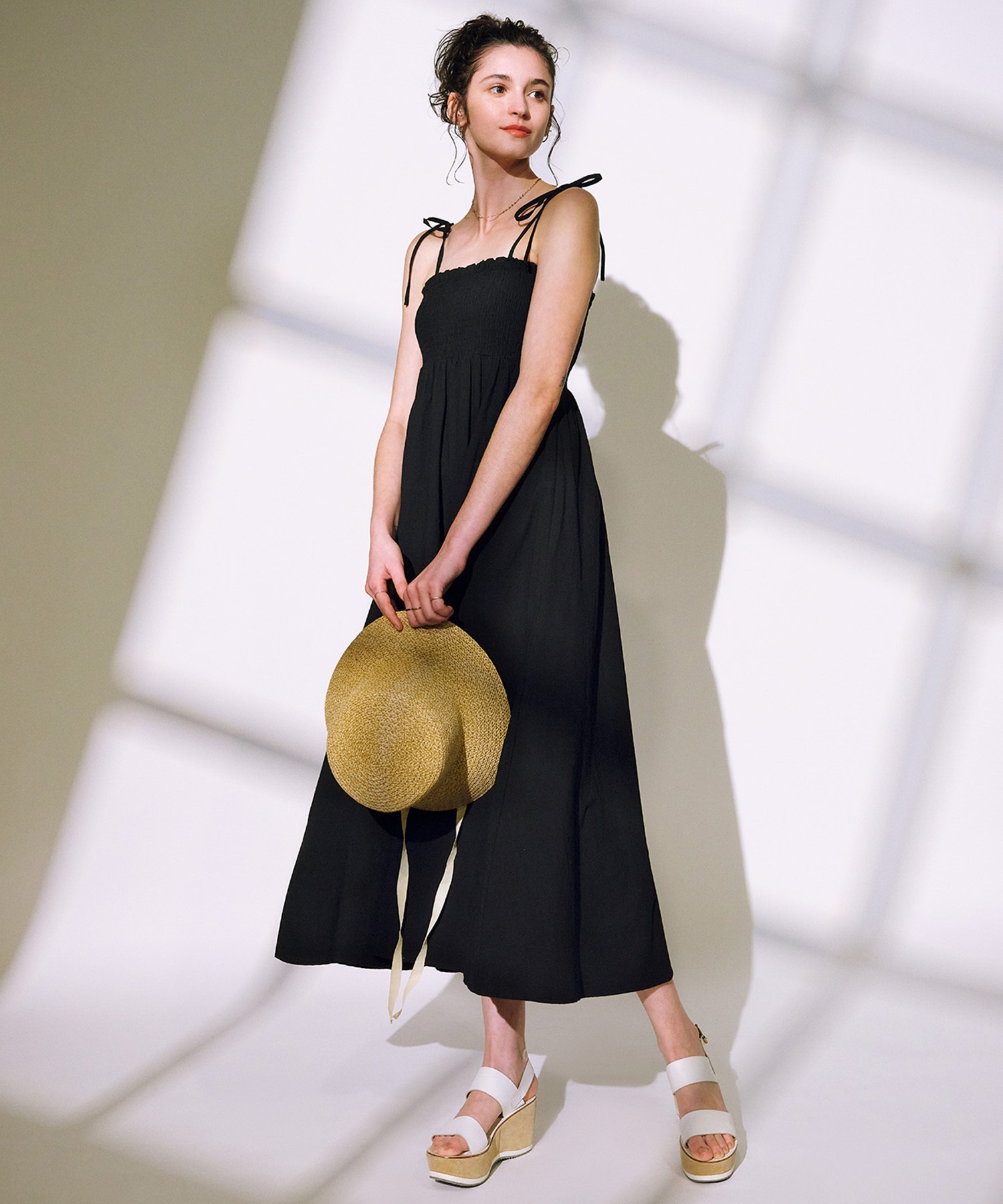 RIKKA FEMME リッカファム ワンピース レディース リボンキャミ RF25SS17(BLK-FREE)