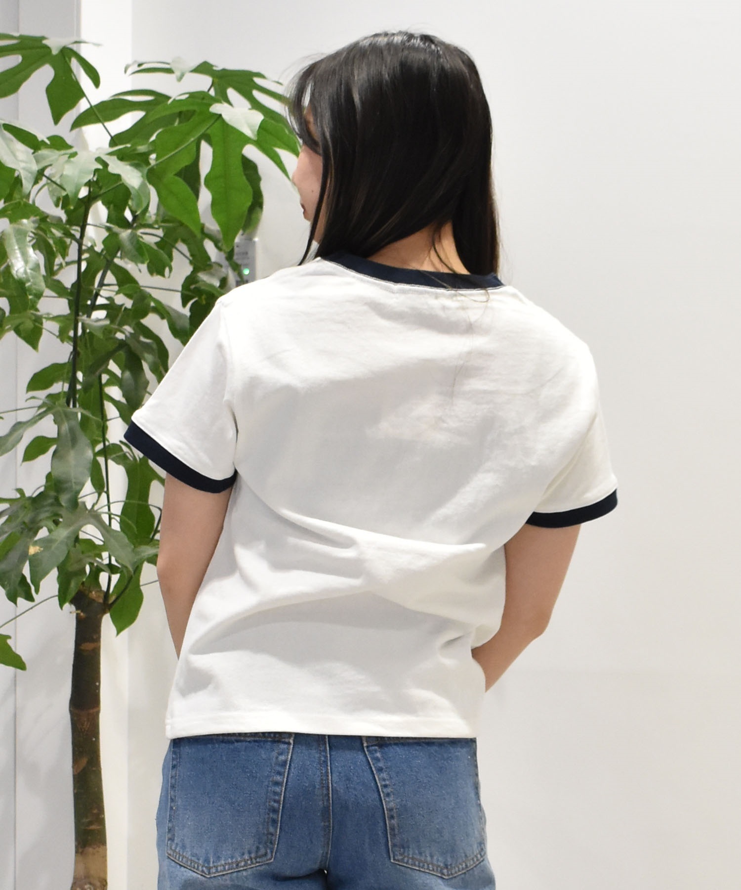 RIKKA FEMME リッカファム 半袖 Tシャツ レディース リンガーTシャツ RF25SS06(WT/NV-SM)