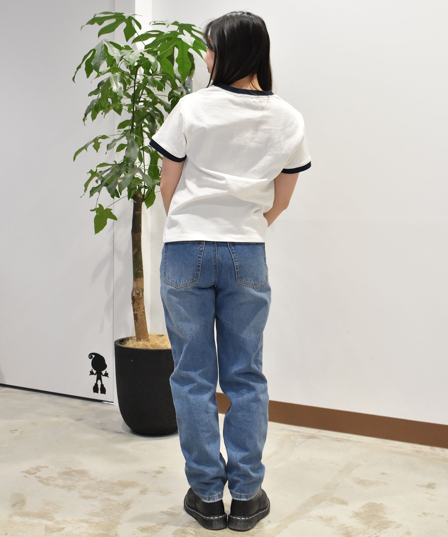 RIKKA FEMME リッカファム 半袖 Tシャツ レディース リンガーTシャツ RF25SS06(WT/NV-SM)