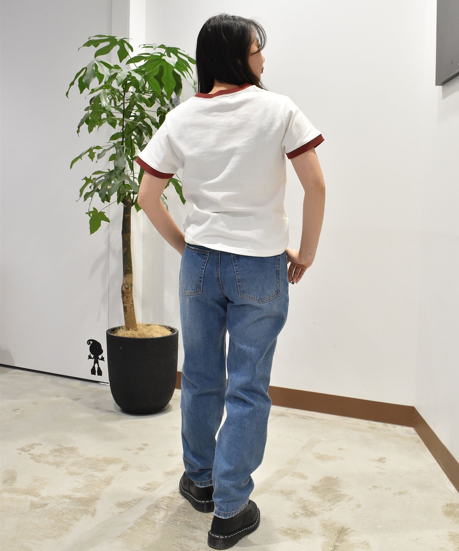 RIKKA FEMME リッカファム 半袖 Tシャツ レディース リンガーTシャツ RF25SS06(WT/NV-SM)