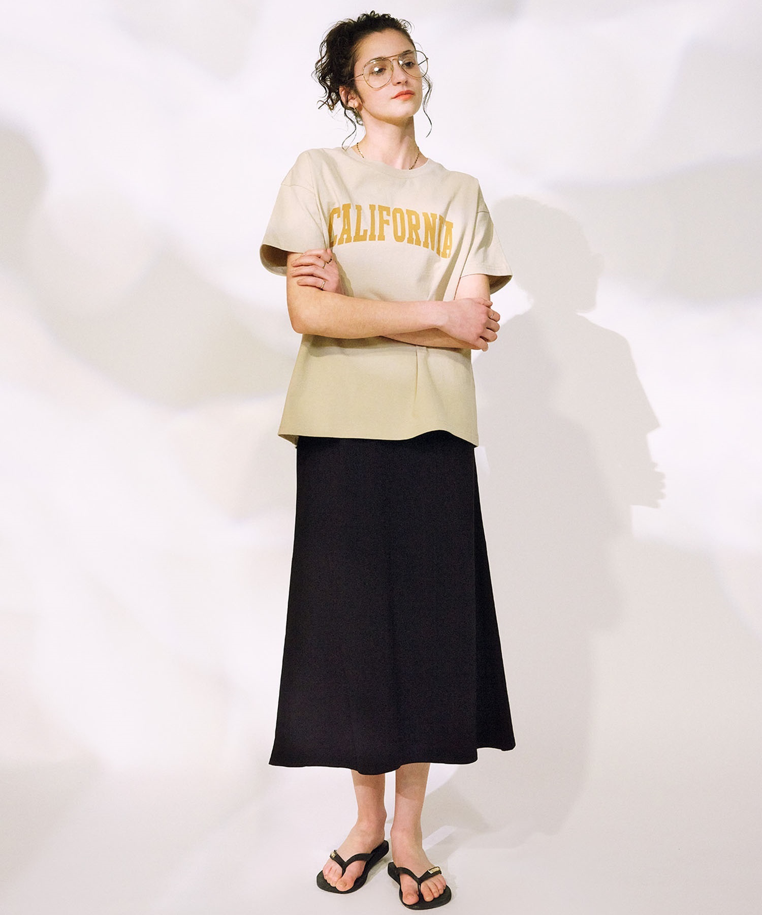 RIKKA FEMME リッカファム 半袖 Tシャツ レディース フロントプリントTシャツ RF25SS07(LBE-FREE)