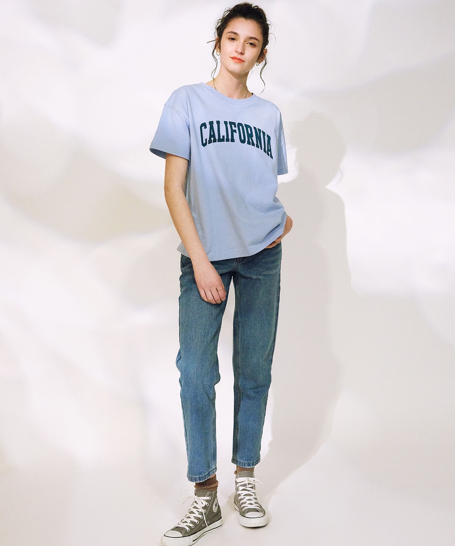 RIKKA FEMME リッカファム 半袖 Tシャツ レディース フロントプリントTシャツ RF25SS07(LBE-FREE)