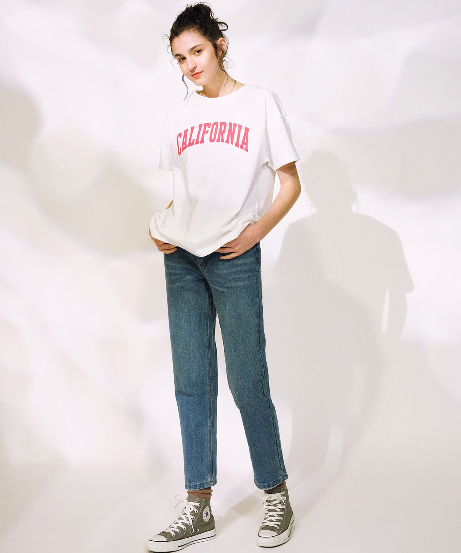 RIKKA FEMME リッカファム 半袖 Tシャツ レディース フロントプリントTシャツ RF25SS07(LBE-FREE)