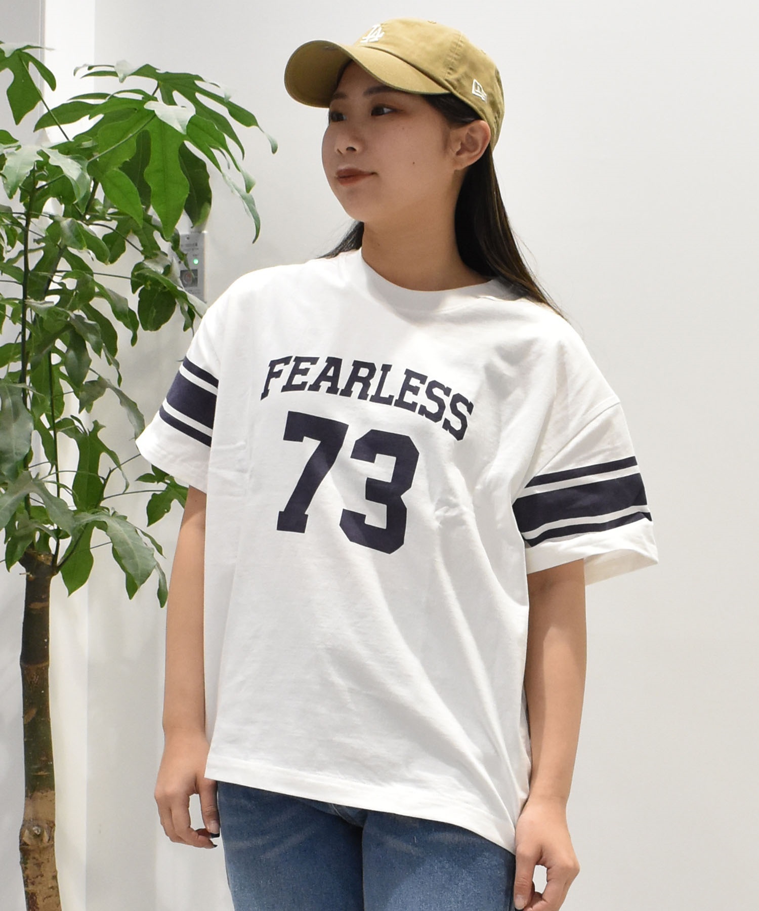 RIKKA FEMME リッカファム 半袖 Tシャツ レディース ナンバリングTシャツ RF25SS08(NAV-FREE)