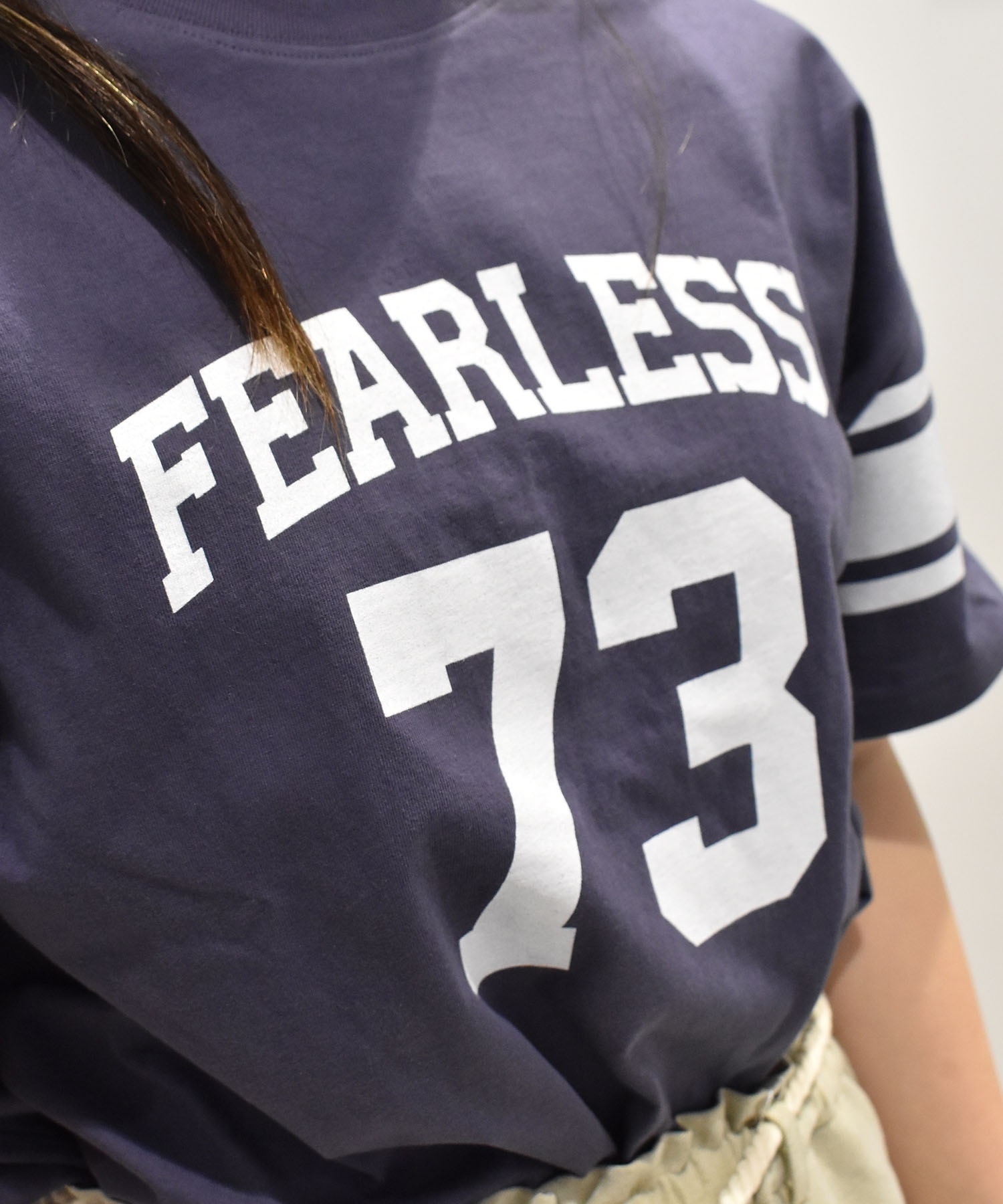 RIKKA FEMME リッカファム 半袖 Tシャツ レディース ナンバリングTシャツ RF25SS08(NAV-FREE)