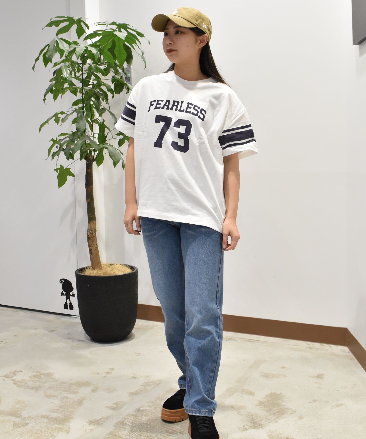RIKKA FEMME リッカファム 半袖 Tシャツ レディース ナンバリングTシャツ RF25SS08(NAV-FREE)