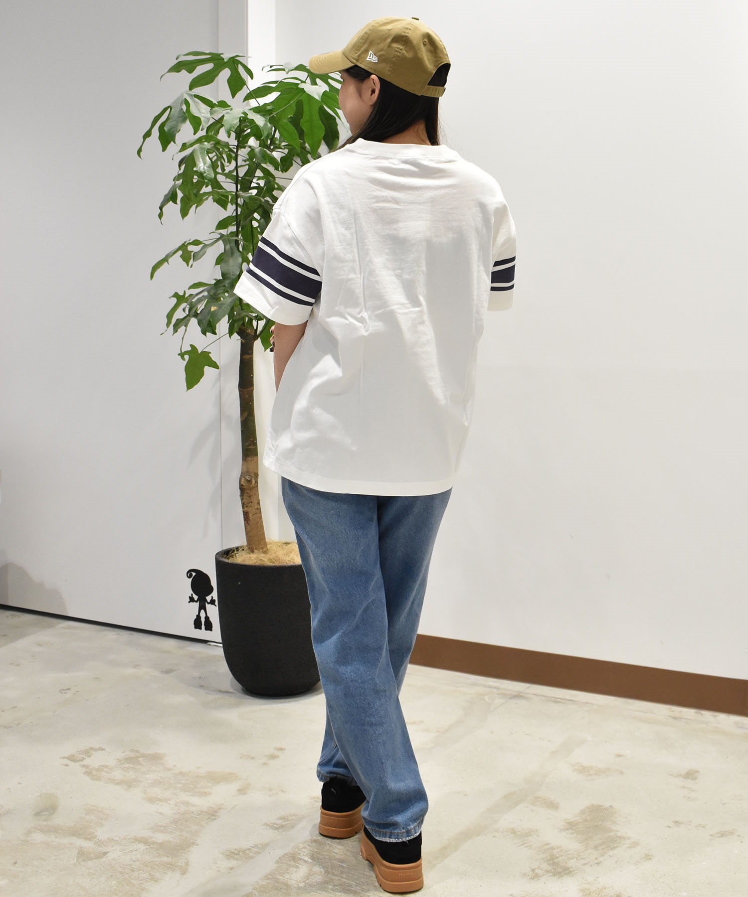 RIKKA FEMME リッカファム 半袖 Tシャツ レディース ナンバリングTシャツ RF25SS08(NAV-FREE)