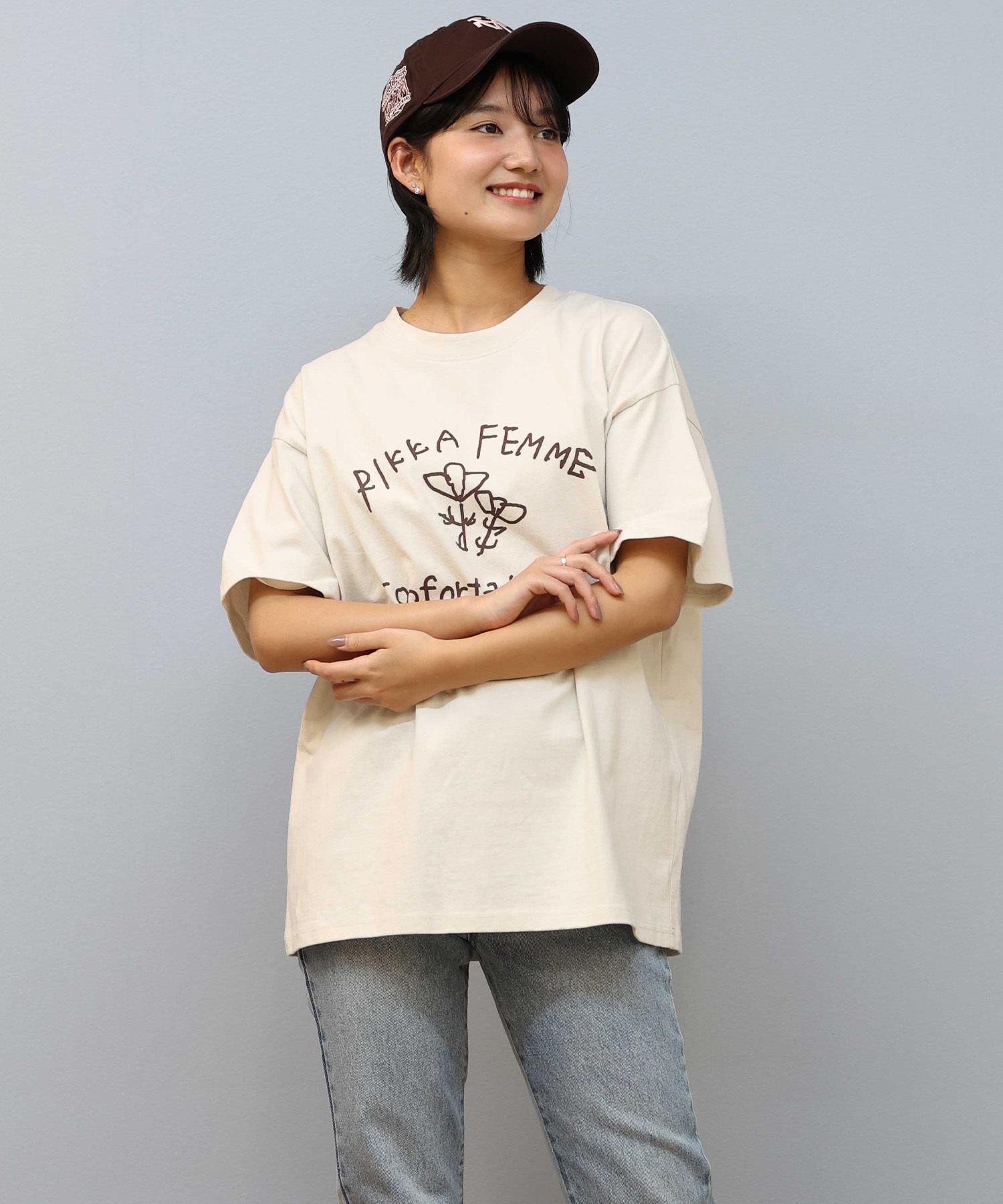 PLATS PLATS ホワイトリブTシャツ PLATS PLATS ホワイトリブTシャツ