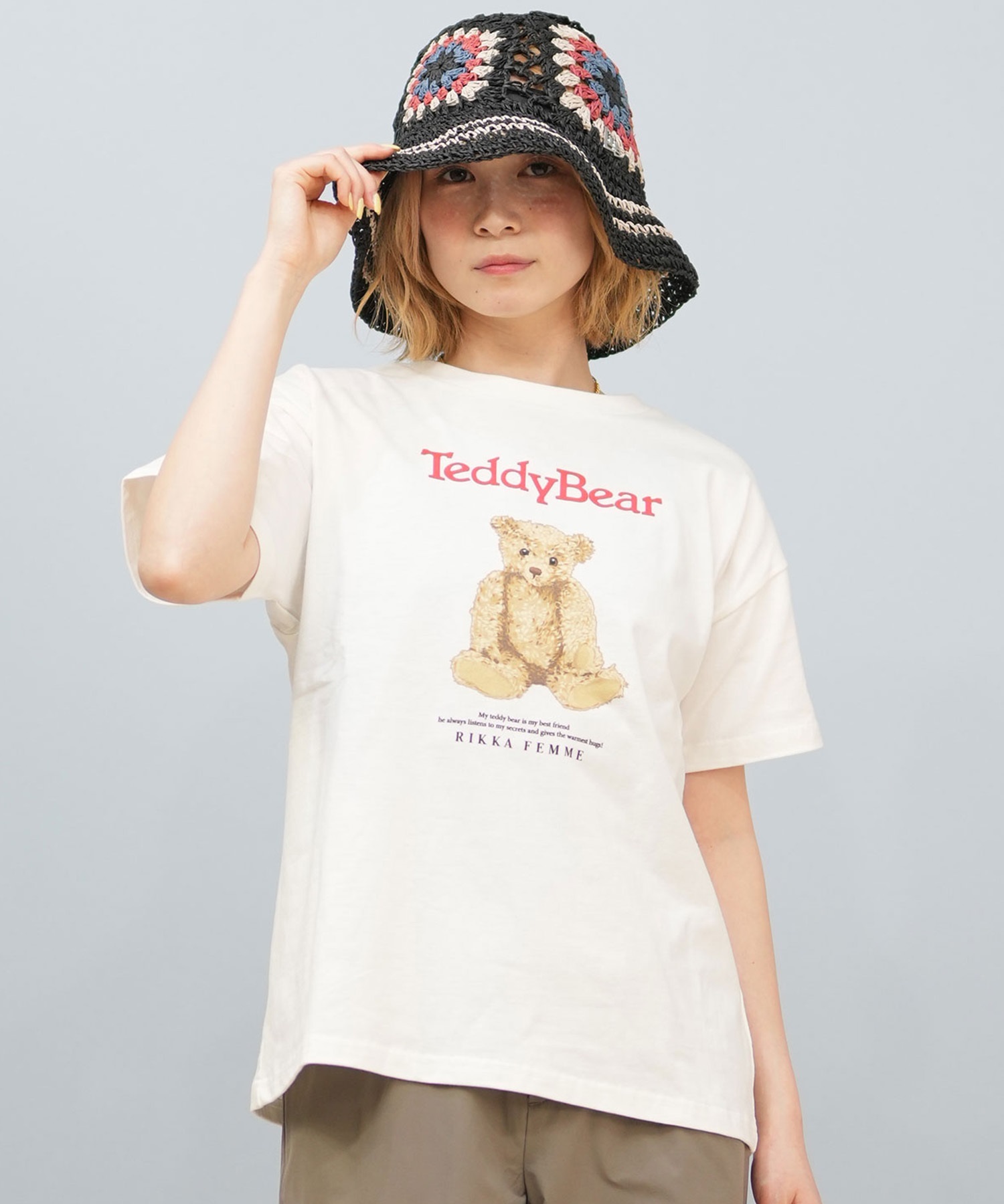 RIKKA FEMME リッカファム 半袖 Tシャツ レディース オーバー