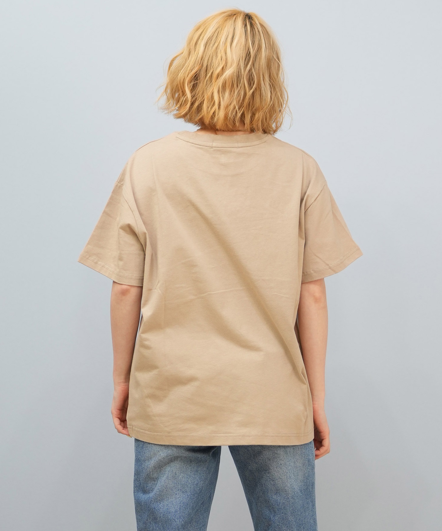 RIKKA FEMME リッカファム 半袖 Tシャツ レディース カレッジロゴ RF25HS04(BEG-FREE)