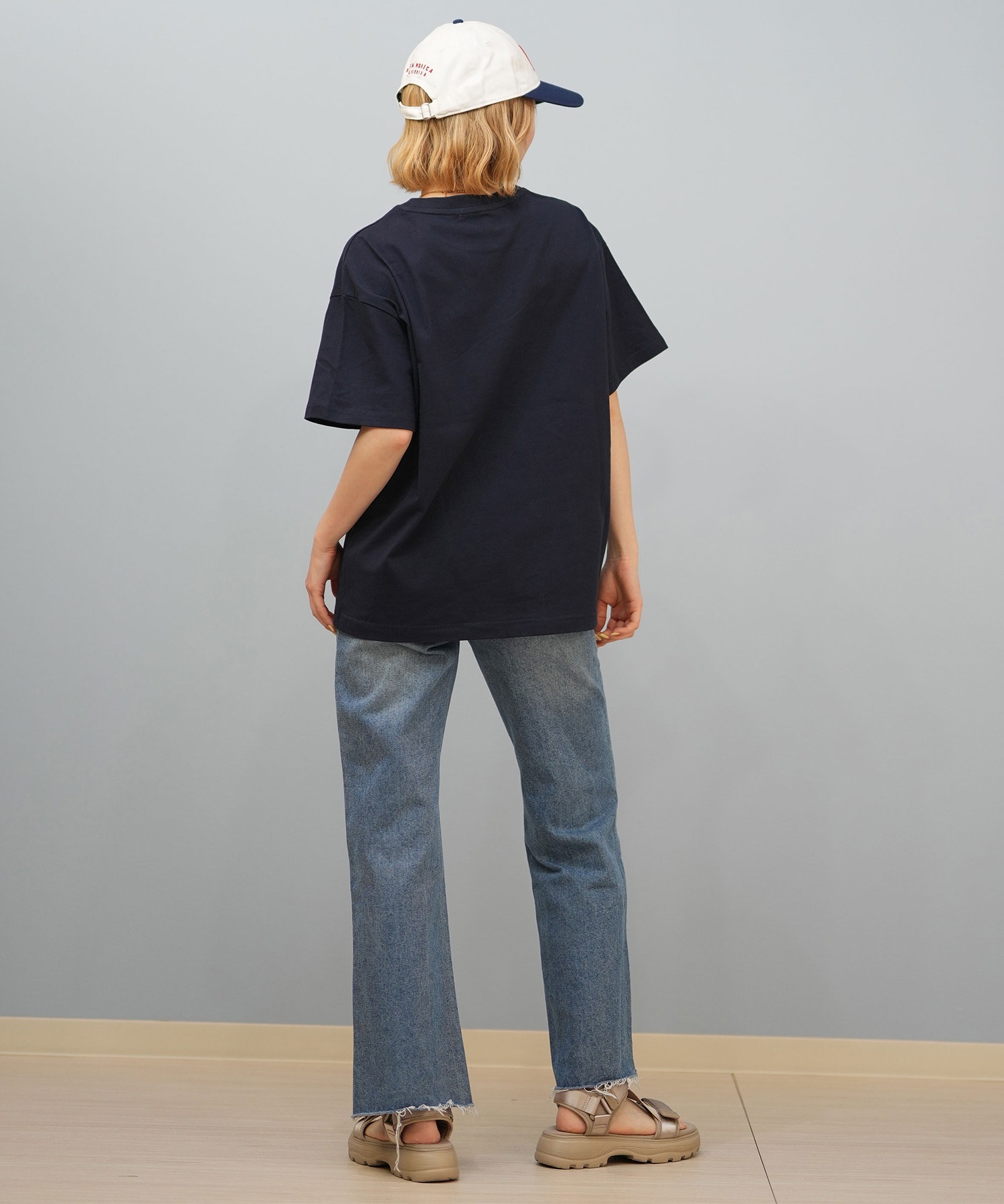 RIKKA FEMME リッカファム 半袖 Tシャツ レディース カレッジロゴ RF25HS04(BEG-FREE)