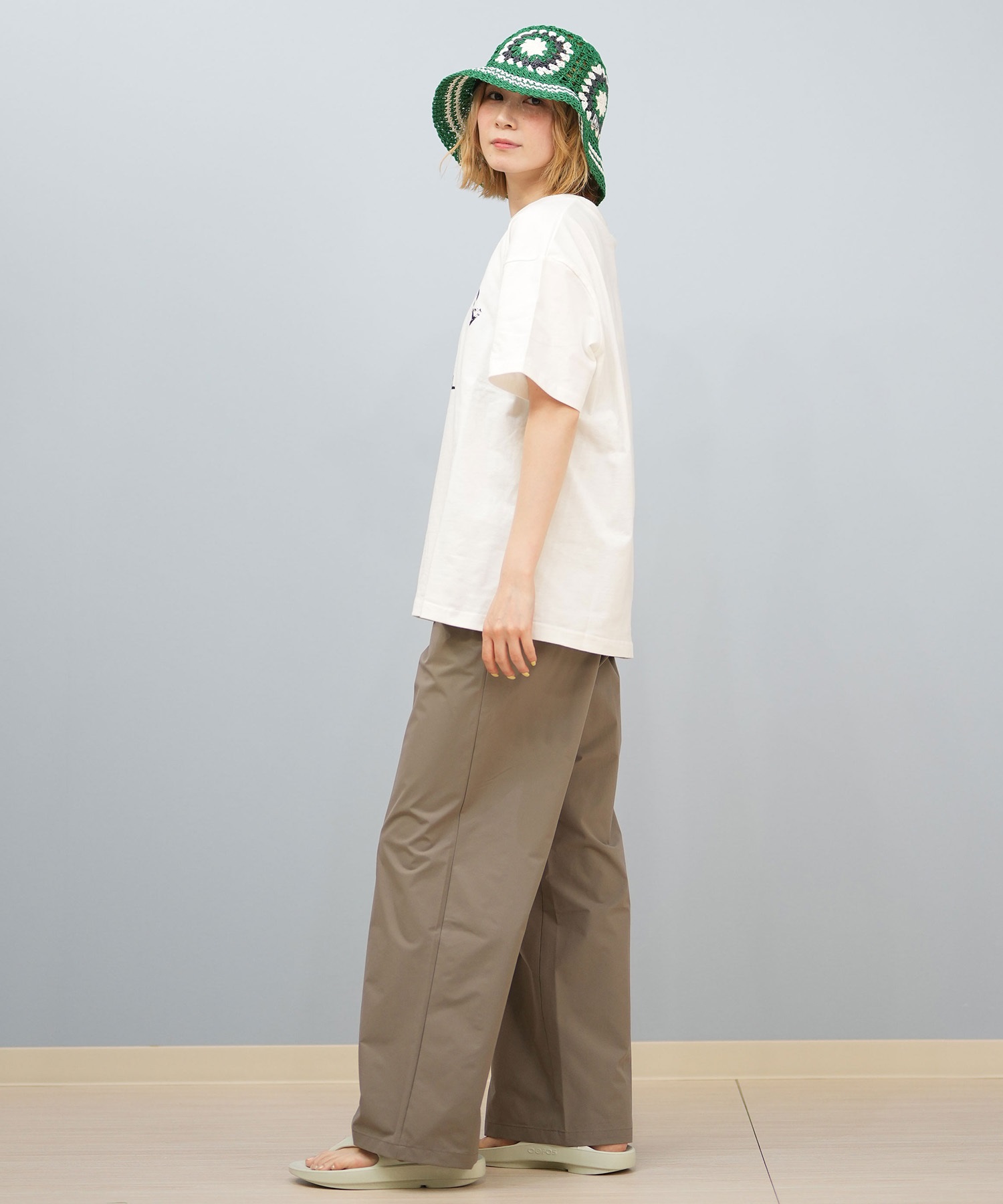 RIKKA FEMME リッカファム 半袖 Tシャツ レディース カレッジロゴ RF25HS04(BEG-FREE)