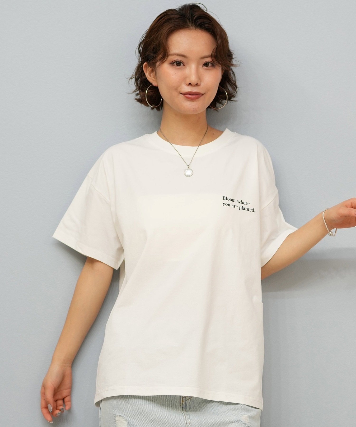 RIKKA FEMME リッカファム 半袖 Tシャツ レディース バックプリント UV