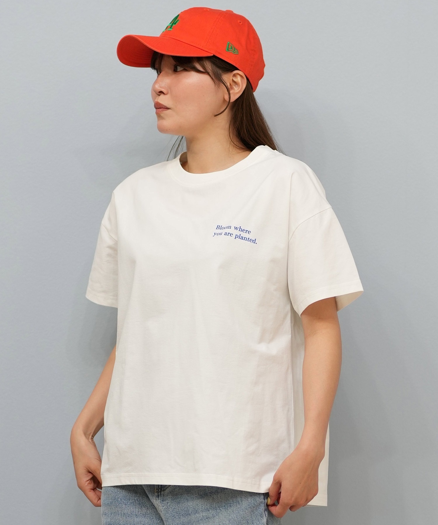 リブTシャツ RIKKA FEMME リッカファム 半袖 Tシャツ レディース バックプリント UV