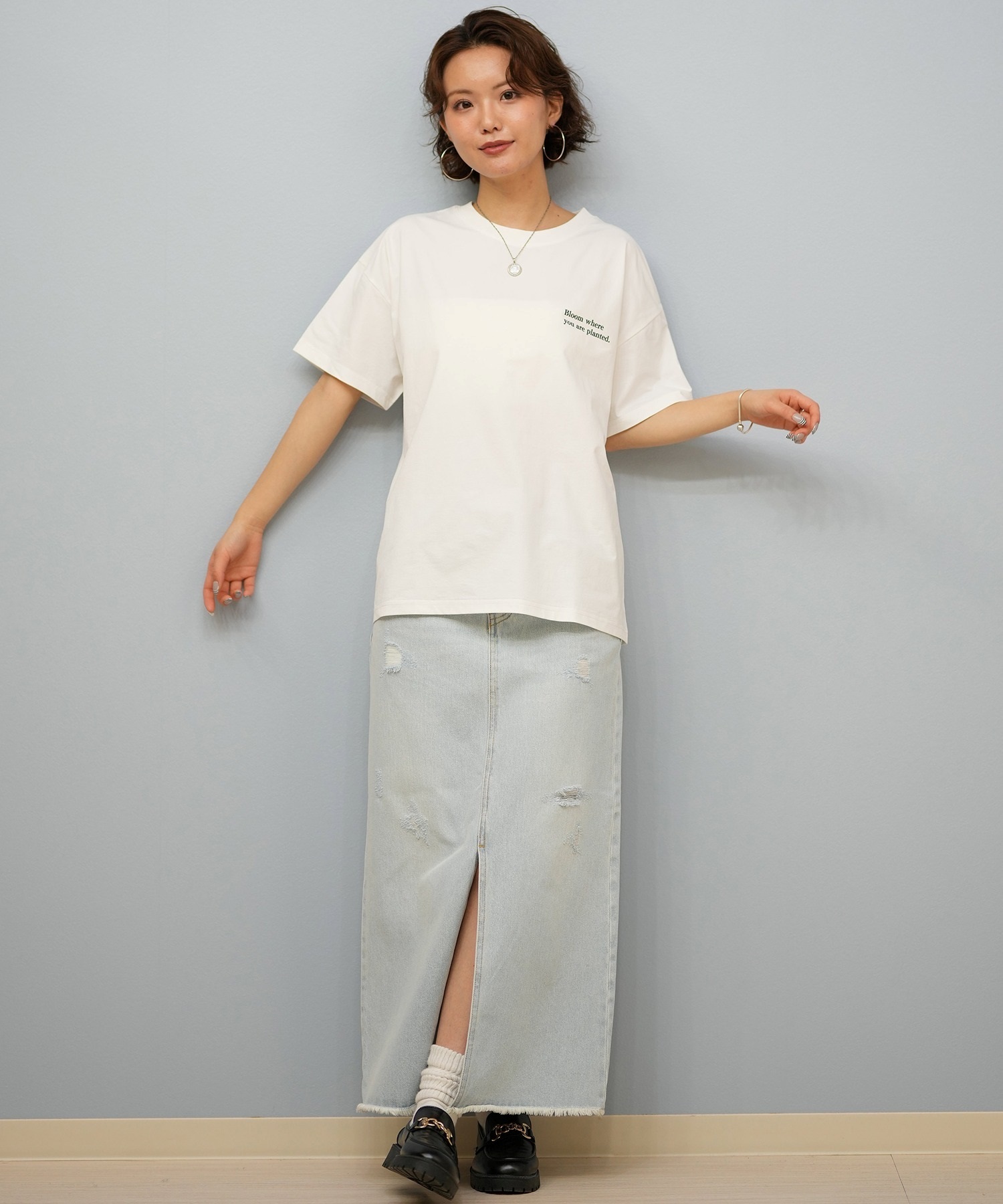 RIKKA FEMME リッカファム 半袖 Tシャツ レディース バックプリント UV