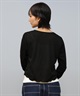 RIKKA FEMME リッカファム 長袖 Tシャツ レディース シアーショート丈ロンT RF25SS21(BLK-FREE)