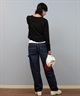 RIKKA FEMME リッカファム 長袖 Tシャツ レディース シアーショート丈ロンT RF25SS21(BLK-FREE)