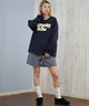 RIKKA FEMME リッカファム 長袖 Tシャツ ロンT レディース 発泡プリント RF25FW01(PNK-FREE)