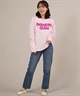 RIKKA FEMME リッカファム 長袖 Tシャツ ロンT レディース 発泡プリント RF25FW01(PNK-FREE)