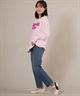 RIKKA FEMME リッカファム 長袖 Tシャツ ロンT レディース 発泡プリント RF25FW01(PNK-FREE)