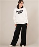 RIKKA FEMME リッカファム 長袖 Tシャツ ロンT レディース 発泡プリント RF25FW01(PNK-FREE)