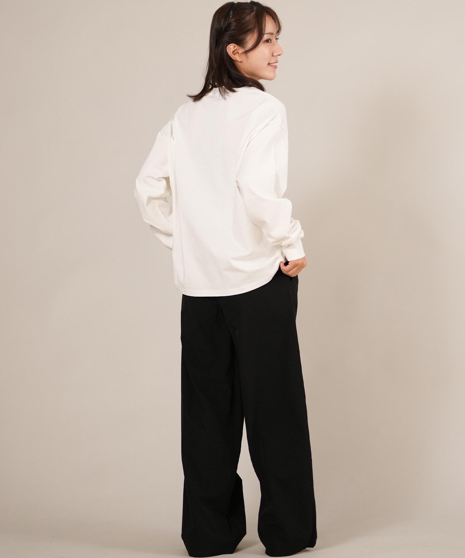 RIKKA FEMME リッカファム 長袖 Tシャツ ロンT レディース 発泡プリント RF25FW01(PNK-FREE)