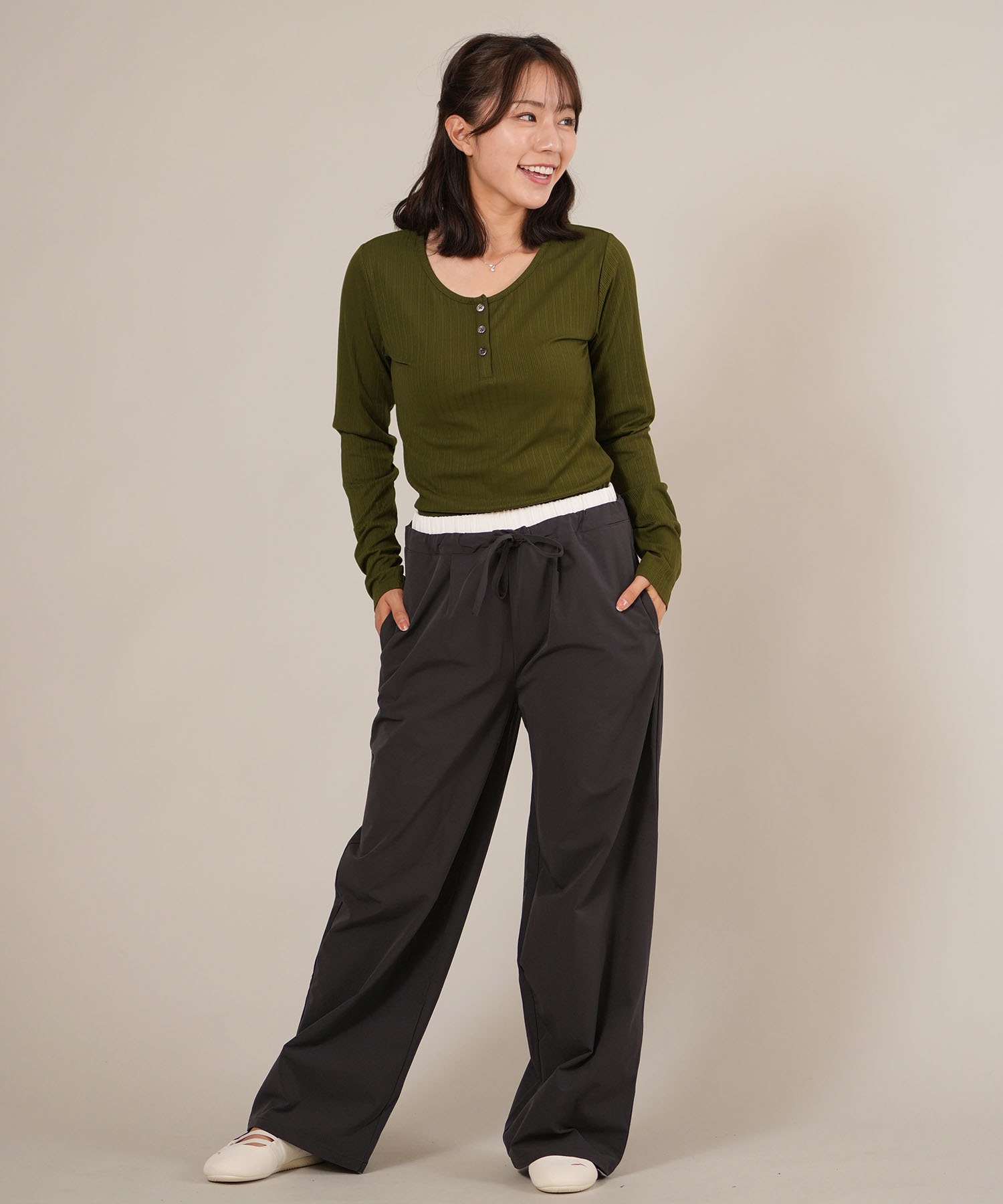 RIKKA FEMME リッカファム 長袖 Tシャツ ロンT レディース シンプル
