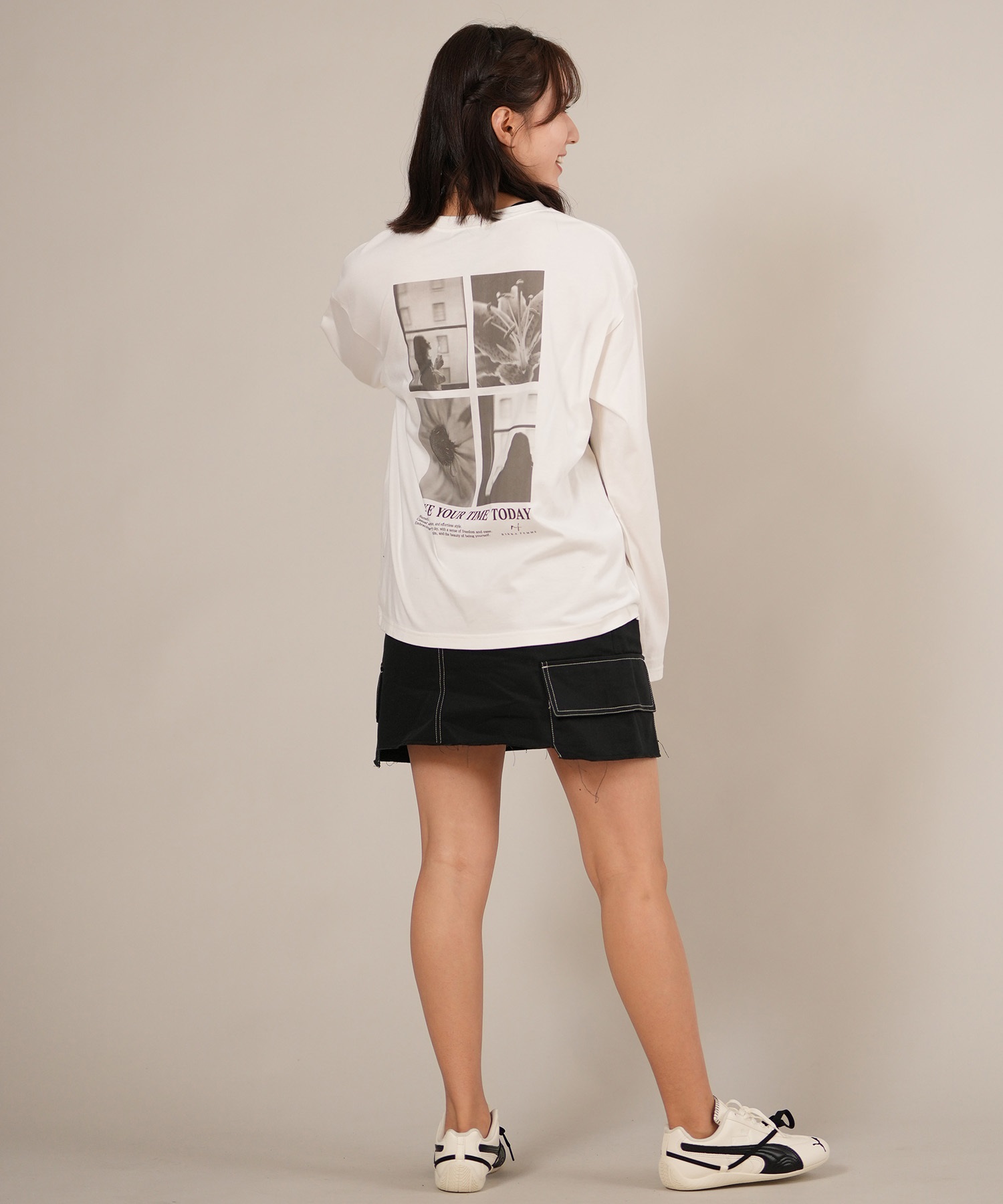 RIKKA FEMME リッカファム 長袖 Tシャツ ロンT レディース バック