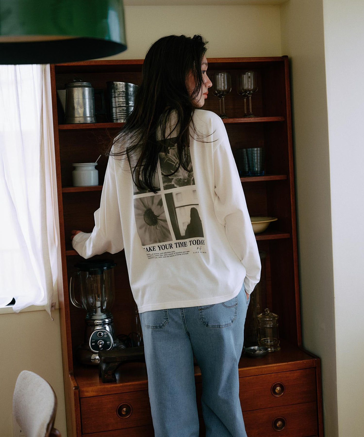 RIKKA FEMME リッカファム 長袖 Tシャツ ロンT レディース バック