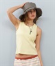 RIKKA FEMME リッカファム タンクトップ レディース ノースリーブ アメスリ カップ付き リブ RF25SS03(BLK-FREE)
