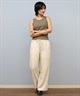 RIKKA FEMME リッカファム タンクトップ レディース ノースリーブ アメスリ カップ付き リブ RF25SS03(BLK-FREE)