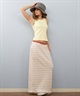 RIKKA FEMME リッカファム タンクトップ レディース ノースリーブ アメスリ カップ付き リブ RF25SS03(BLK-FREE)