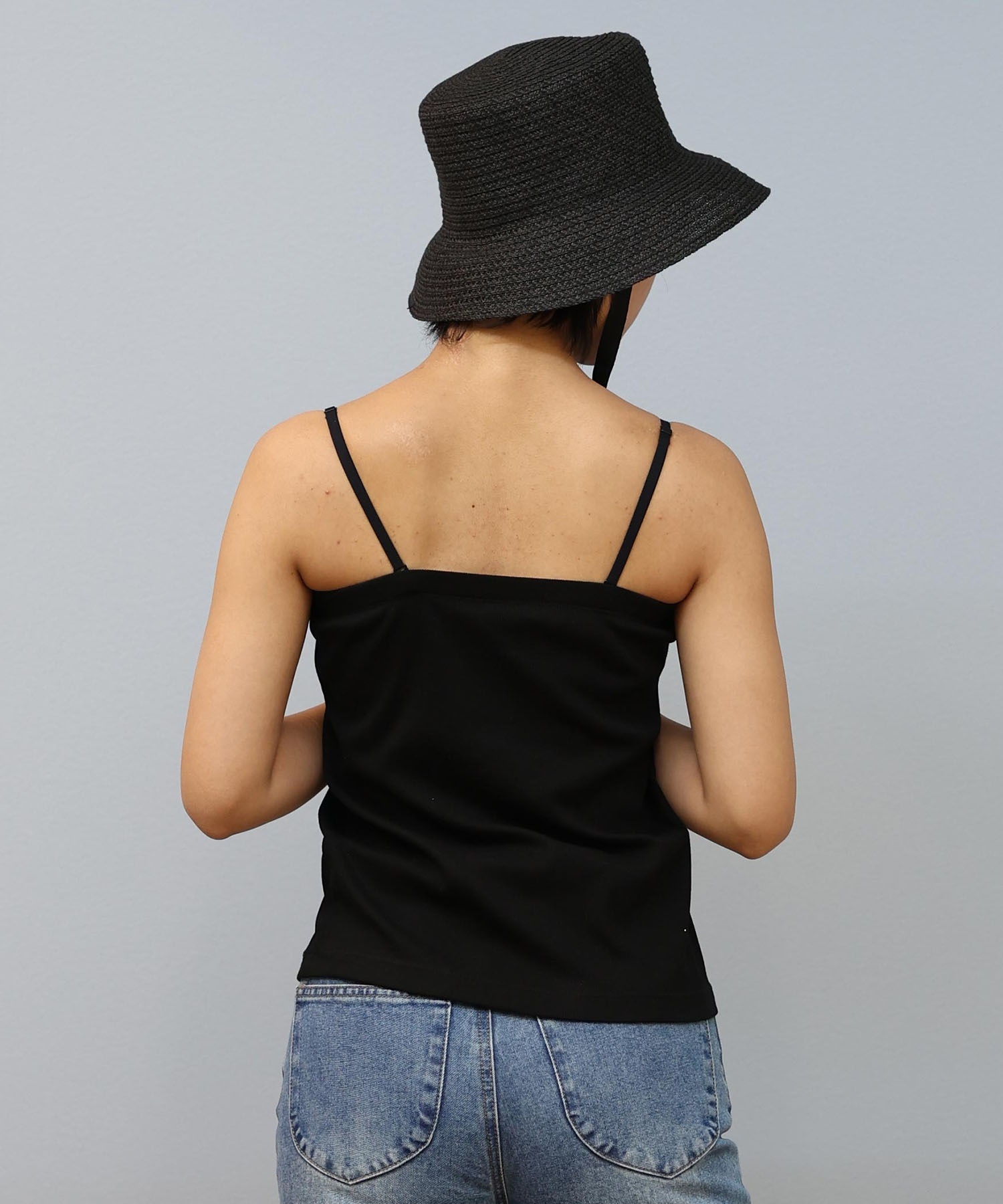 shishikui キャミソール カップ付き bra tank / BLACK – SHISHIKUI