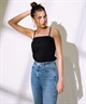 RIKKA FEMME リッカファム キャミソール レディース ベアトップ カップ付き RF25SS04(WHT-FREE)