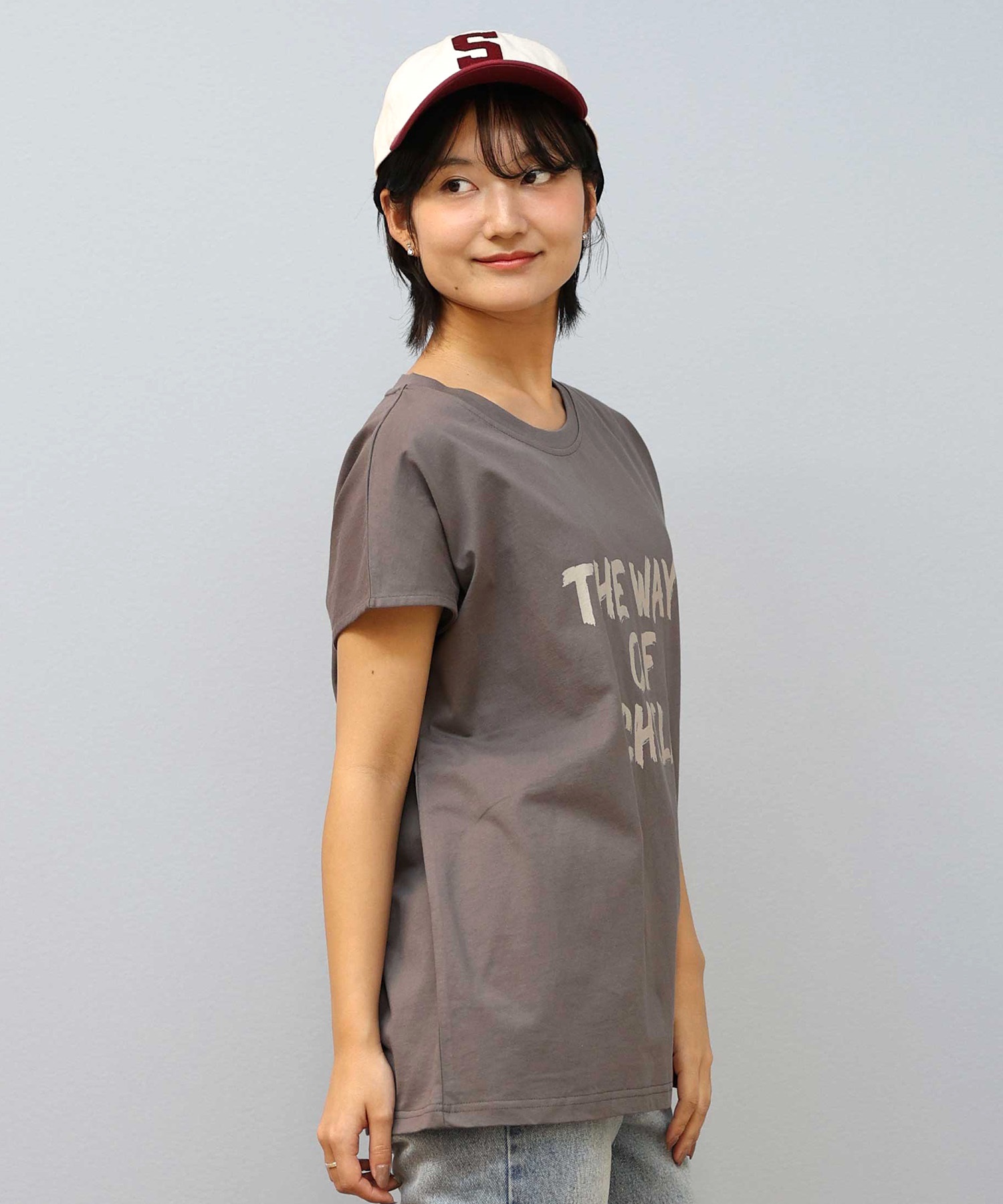 リブTシャツ RIKKA FEMME リッカファム 半袖 Tシャツ レディース バックプリント UV
