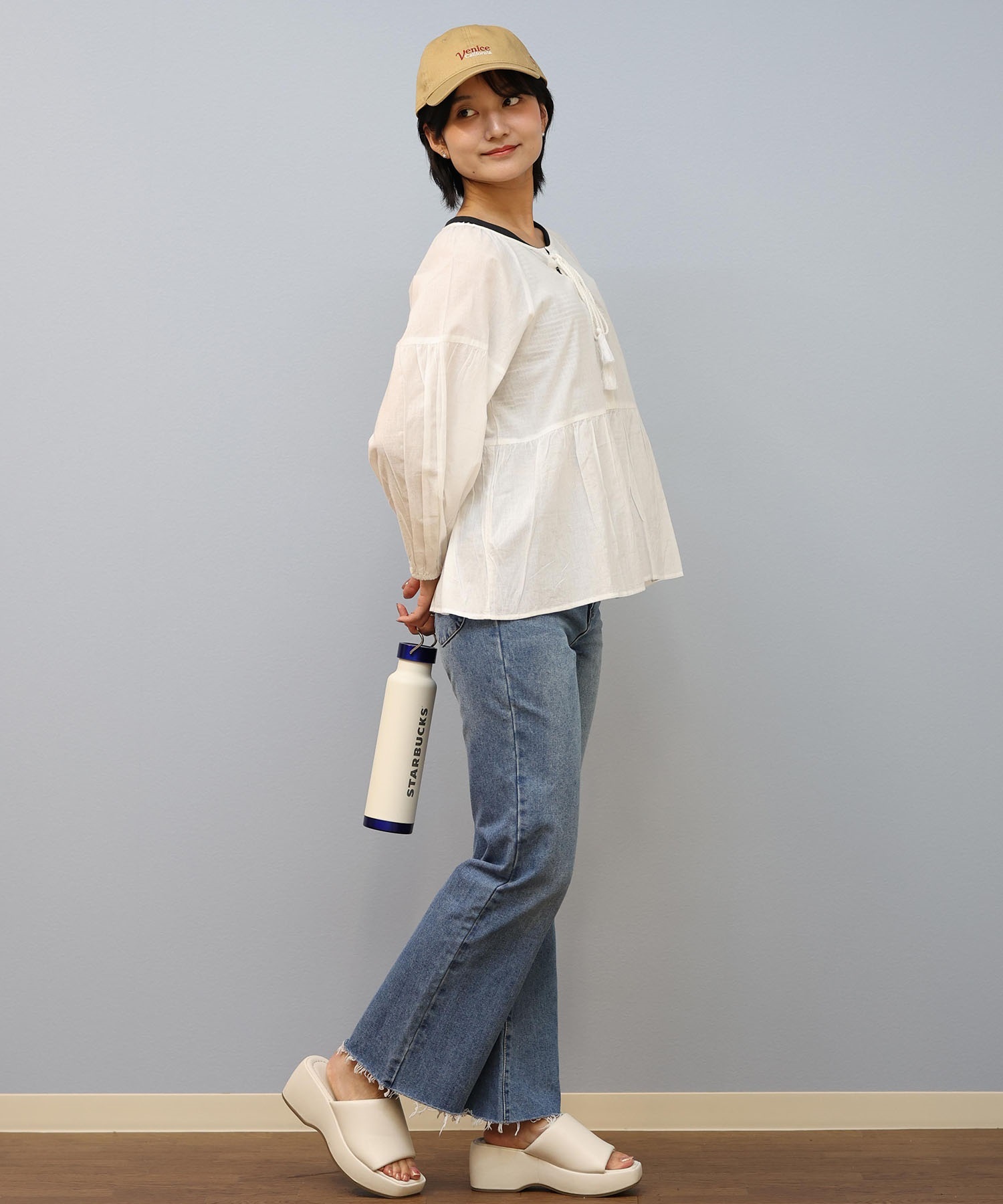 RIKKA FEMME リッカファム ブラウス レディース 長袖 シャツ