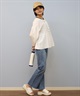 RIKKA FEMME リッカファム ブラウス レディース 長袖 シャツブラウス RF25SS19(SAX-FREE)