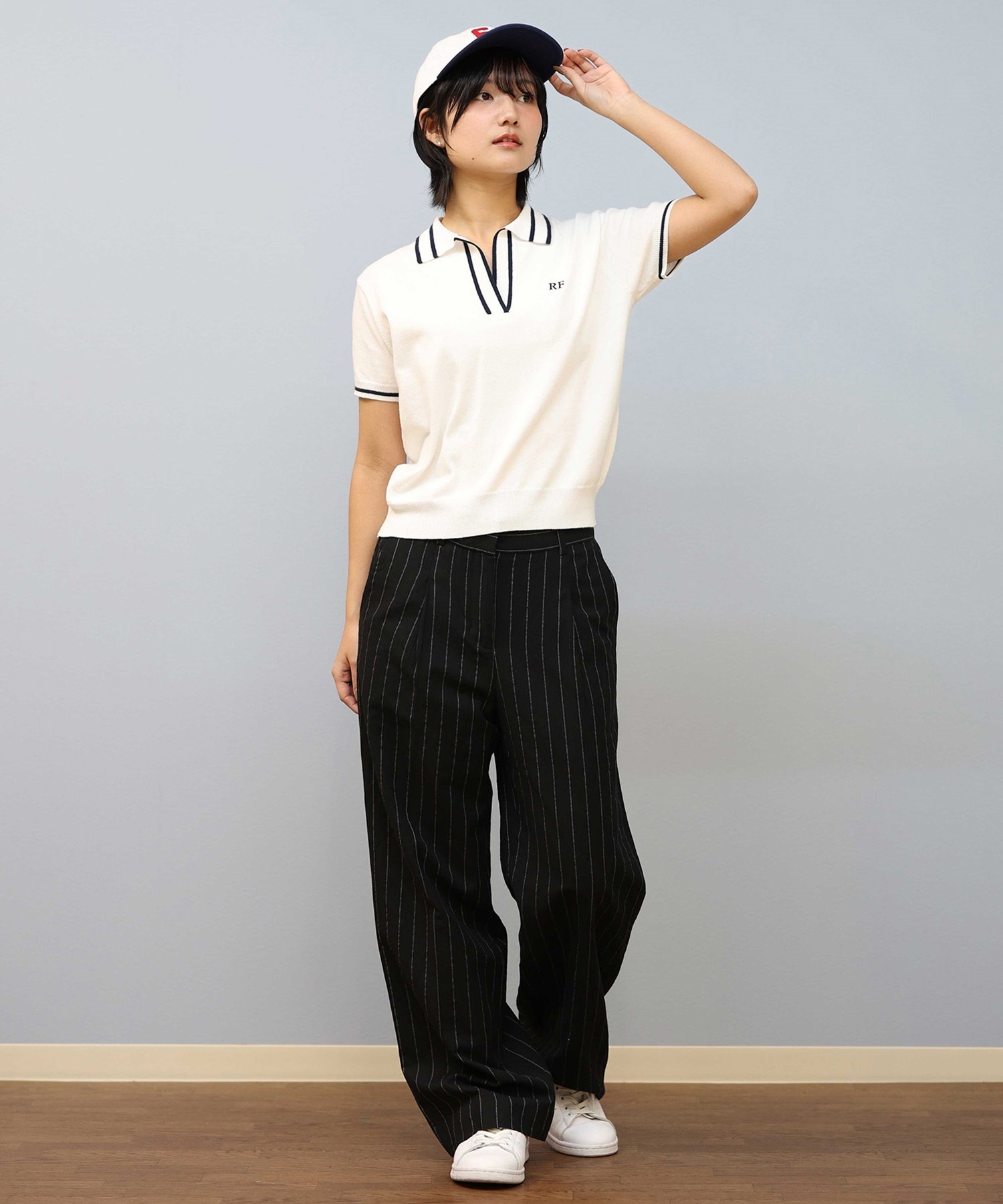RIKKA FEMME/リッカファム ニットポロシャツ RF25SS18