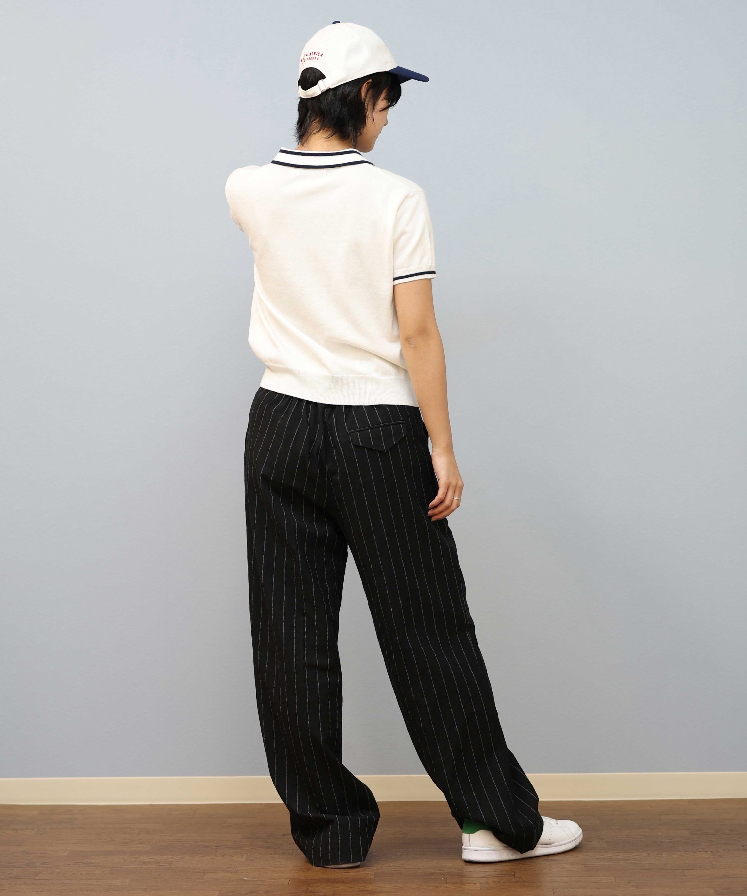 RIKKA FEMME/リッカファム ニットポロシャツ RF25SS18(NV/IV-FREE)