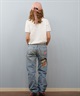 RIKKA FEMME/リッカファム ニットポロシャツ RF25SS18(NV/IV-FREE)